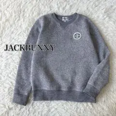JACKBUNNY ジャックバニー M 裏起毛 ニット ハイゲージ トレーナー