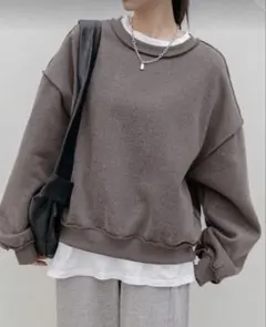 Dazy-Less ルーズフィット スウェットシャツ