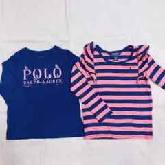 ラルフローレン 女の子用ロンT 2枚セット 3T 100cm