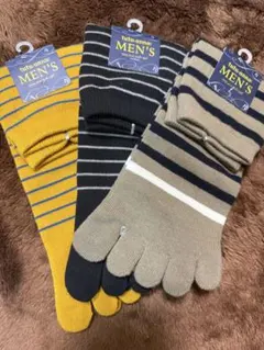 tutuanna メンズ 五本指ソックス 3足セット