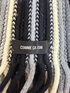 COMME CA ISM キッズ　ストライプ柄 マフラー