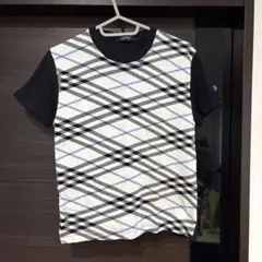 BURBERRY BLACK LABEL チェック柄 Tシャツ