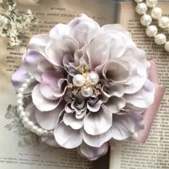 《LP3》コサージュ　フォーマル　卒業式　卒園式　入学式　ラベンダークリーム