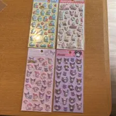 サンリオ　ぷくっとシール 4種類