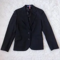 美品　LES MUES テーラードジャケット ブラック ウールS［A59］