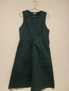 ユニクロU ジャンパースカート　グリーン