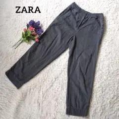 ZARAザラ【ウエストゴム】【XS】ブラックデニムパンツ