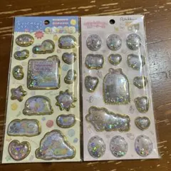 リラックマ　すみっこぐらし　キラッとぷくぷくエアーシール　２枚セット