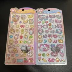 うるちゅるポップシール　フワフワらびちゃん・まじかるみゅーちゃん