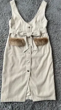 セシルマクビーCECIL McBEE　ジャンパースカート　コーデュロイスカート