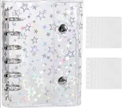 キラキラ星柄A7 シール帳 リフィル10枚付き 推し活収納 おまとめ歓迎！！