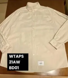 WTAPS 21AW BD01 ベージュ 長袖シャツ 03