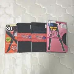 黒タイツ　まとめ売り　M〜L 80デニール　6足