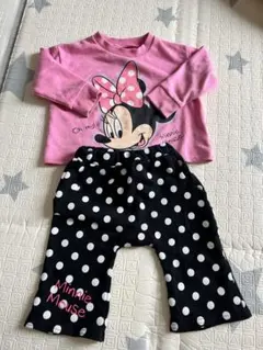 ミニーマウス パジャマセット 90cm