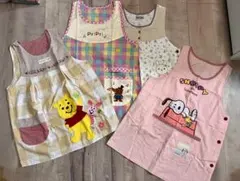 保育士エプロン　4枚セット