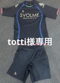 SVOLME ダークブルー シャツ・ショーツセット