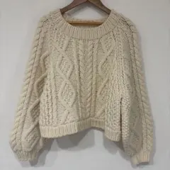 SNIDEL ケーブルニット