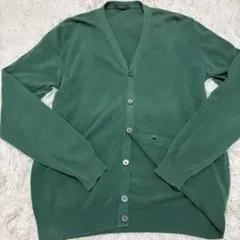 ZANONE　カーディガン　綿100%　緑　サイズ48　製品染め　イタリア製のサムネイル