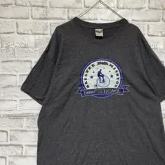90sヴィンテージTシャツ！グレー半袖古着　L 29