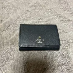 美品☆ランバンオンブルー折財布
