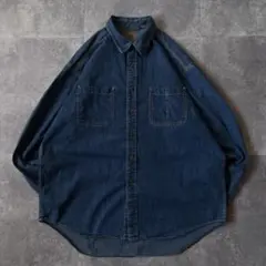 2000年製 GAP BLUE JEANS デニムシャツ 青 XL A775