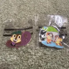 ディズニーランド　ゲーム　景品　ピンバッジ　チャーム　チップ　デール