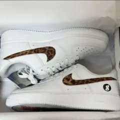 NIKE AIRFORCE1 SUPREME 27.5cm ホワイト レオパード