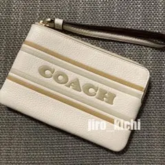 未使用♥ COACH コーチ リストレット CB855 シグネチャー 皮 レア 