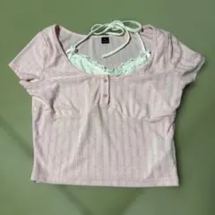 SHEIN ピンクガーリートップス