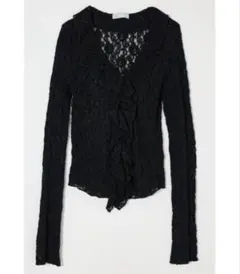 最安値 moussy LACE RUFFLE トップス レース シャツ ブラウスのサムネイル