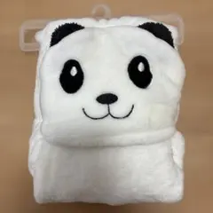 新品　パンダ フード付きブランケット