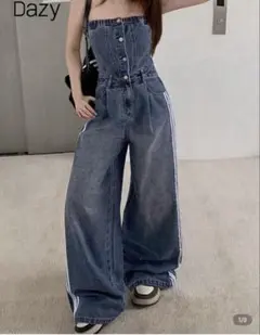 SHEIN DAZY デニムビブパンツ&ジャンプスーツ