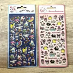 日本未発売　2枚セット　ぷくっとシール　サンリオ　シール　ぷっくり