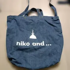 niko and ...　デニムビッグトートバッグ