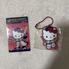 ハローキティ 野球選手 アクリルキーホルダー