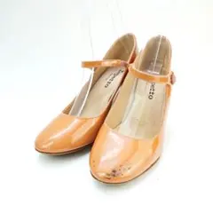 repetto 36 22.0 パンプス ストラップ オレンジ/XC48