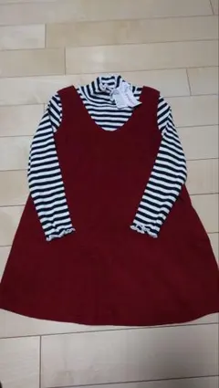 西松屋　ドッキングワンピース　長袖　120cm