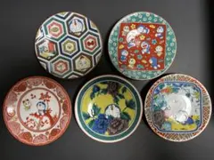 九谷焼 小皿 8枚セット 色絵 豆皿 和食器 | Mercari