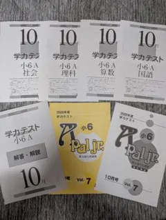 学力テスト小6A pal jr. 2025年度10月号解答・解説付き