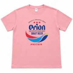 SHEIN オリオンビール ロゴTシャツ ピンク L 半袖
