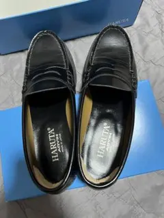 HARUTA 黒 ローファー 25cm 入学式　卒業式　冠婚葬祭　通学ハルタ