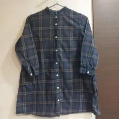 ユニクロ　長袖　シャツワンピース　130