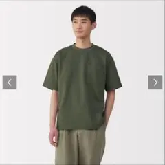 無印良品 紳士 涼感ＵＶカットワイド半袖Ｔシャツ ダークグリーン S