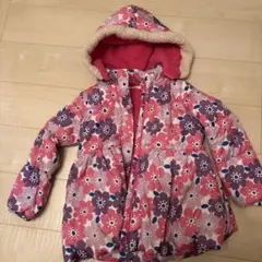 花柄フード付きキッズジャケット