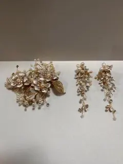 ウェディング ヘッドドレス & イヤリング