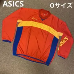 asics ピステ・ウィンドブレーカー 赤黒 - メルカリ
