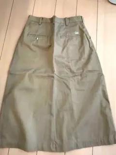 Lee カーキ ロングスカート ポケット付き美品！
