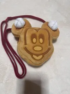 ディズニー ミッキーワッフルデザイン　ショルダーバッグ