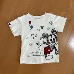 HUSHUSH ディズニー　ミッキー　ミニー　半袖　シャツ　100