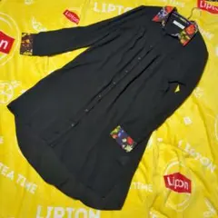 ローリーズ　美品　花柄　シャツワンピ　ロングシャツ　カーディガン　L